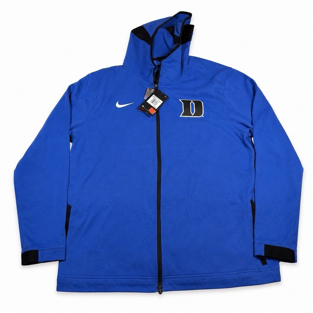 NWT Nike Duke Blue Devils Showtime Full Zip Hoodie Jacket Royal Blue Men's XXL